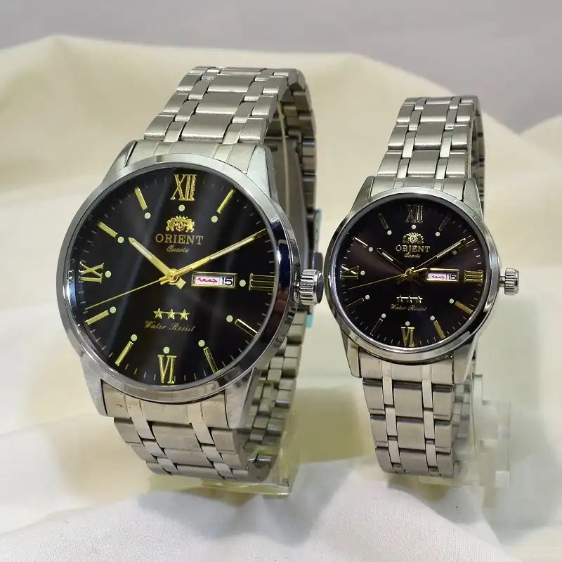 ست ساعت مچی عقربه ای زنانه و مردانه مدل ABOB-60117