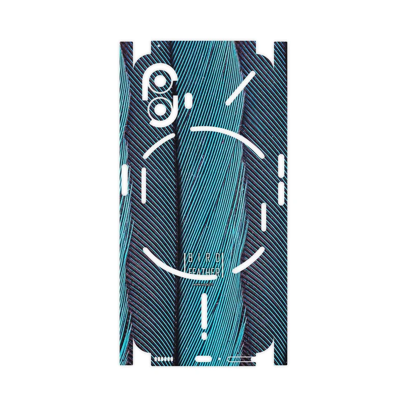 برچسب پوششی ماهوت مدل Turquoise feathers-FullSkin مناسب برای گوشی موبایل ناتینگ Phone 2