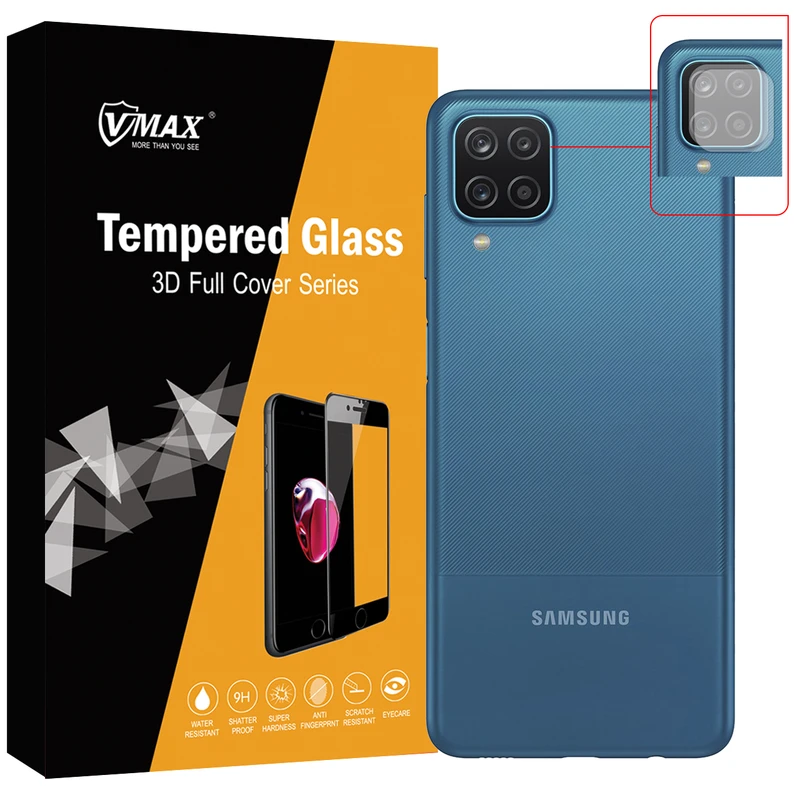  محافظ لنز دوربین وی مکس مدل VC2 مناسب برای گوشی موبایل سامسونگ Galaxy A12 بسته دو عددی