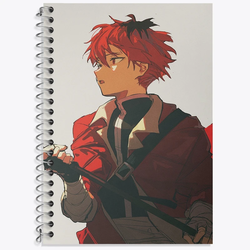 دفتر زبان 50 برگ خندالو مدل دو خط طرح اشتارک انیمه فریرن کد 32576