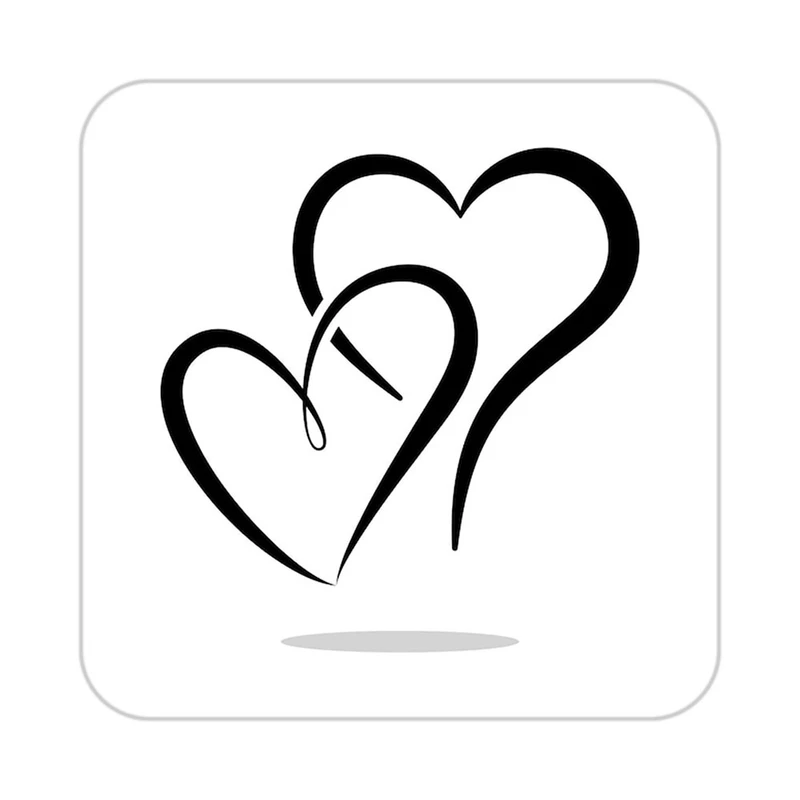 زیر لیوانی کاکتی طرح عاشقانه مدل mp37986