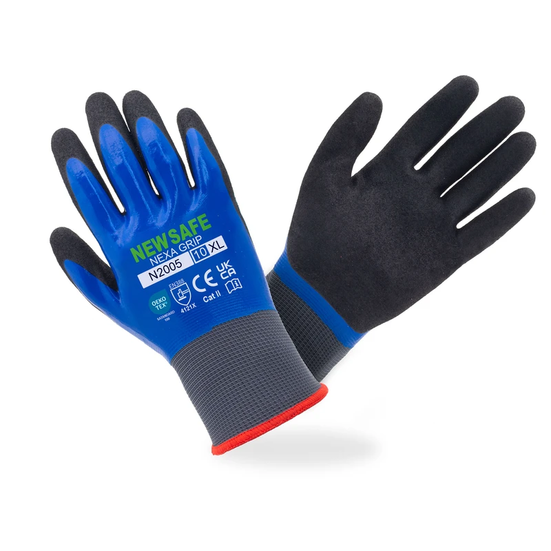 دستکش ایمنی نیوسیف مدل NEXAGRIP-N2005 کد XL/10 