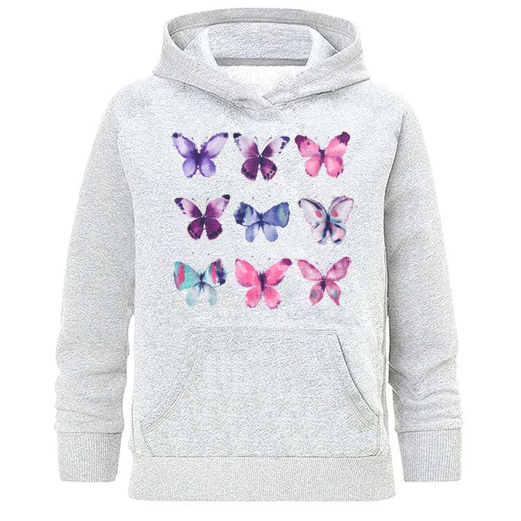 هودی زنانه طرح پروانه مدل H304