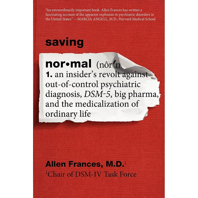 کتاب Saving Normal اثر Allen Frances انتشارات Mariner Books