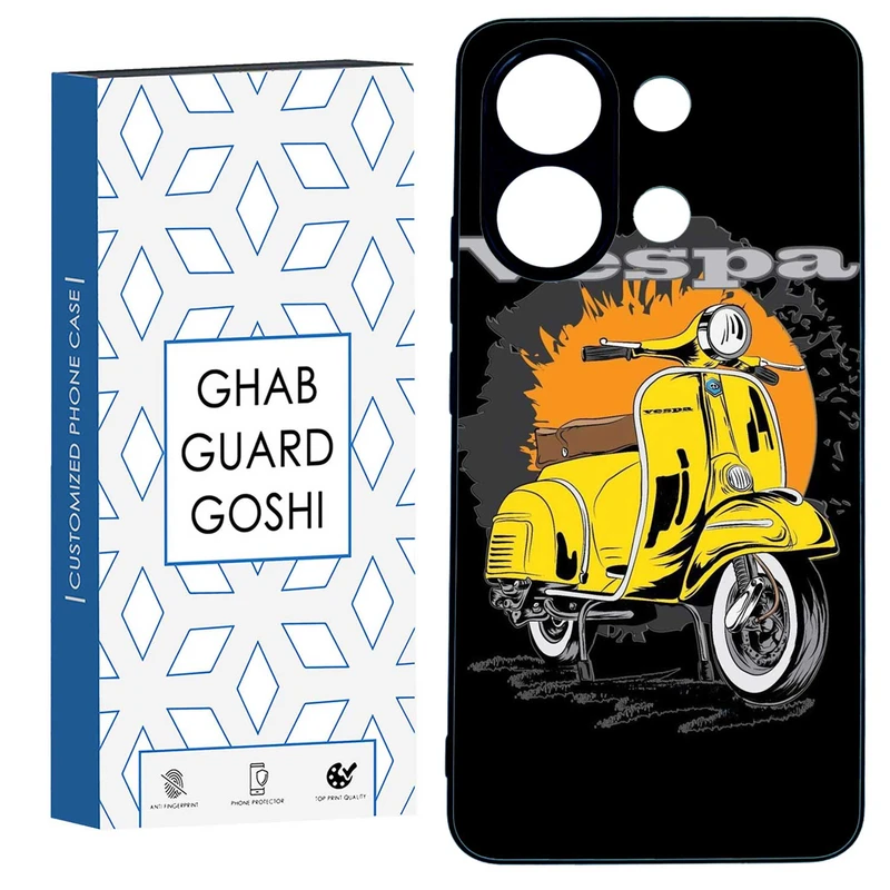 کاور قاب گارد گوشی طرح موتور وسپا کد TPU-161 مناسب برای گوشی موبایل شیائومی  REDMI NOTE 13 4G
