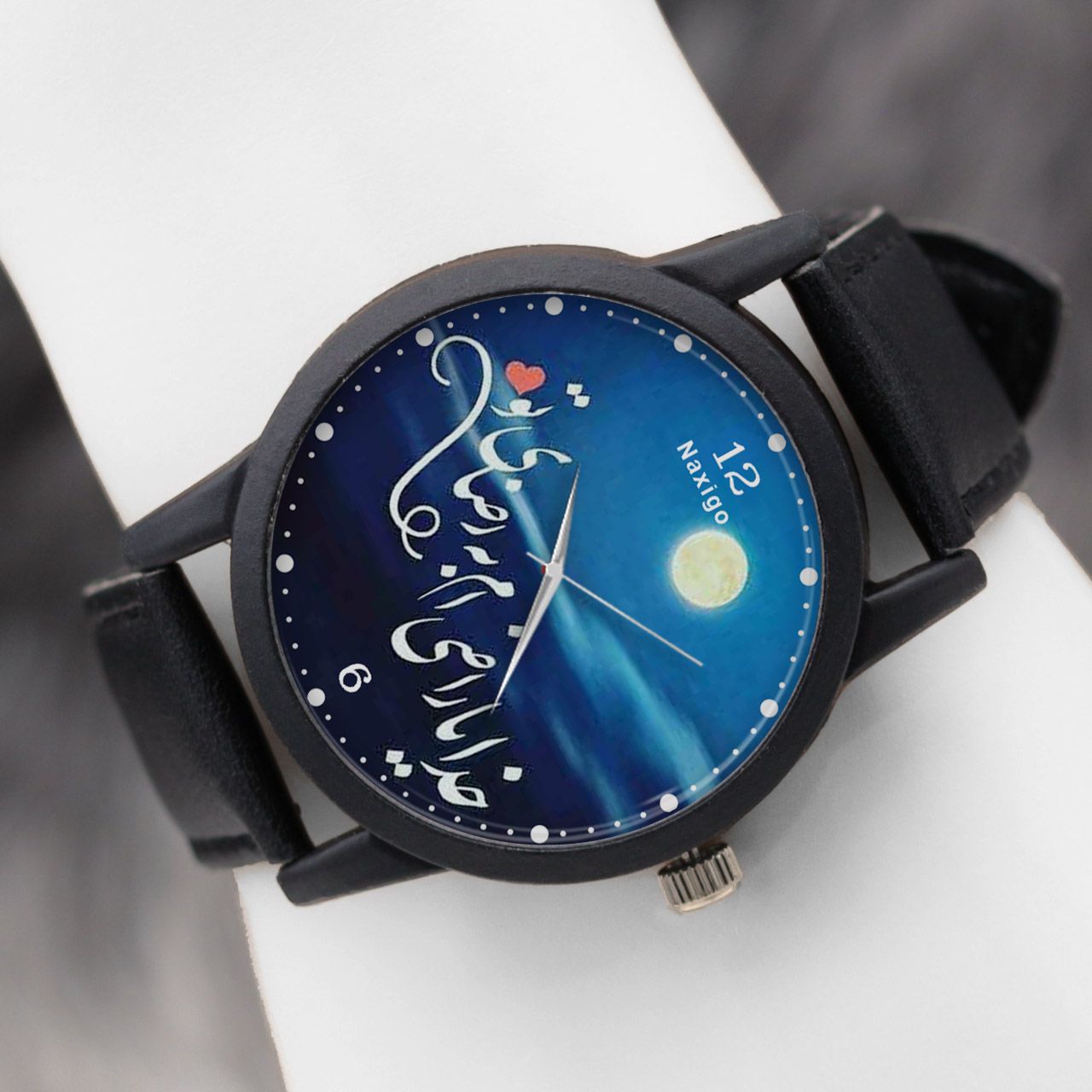 ساعت مچی عقربه ای ناکسیگو طرح خدایا راضی ام به رضای تو کد LF4264 -  - 5