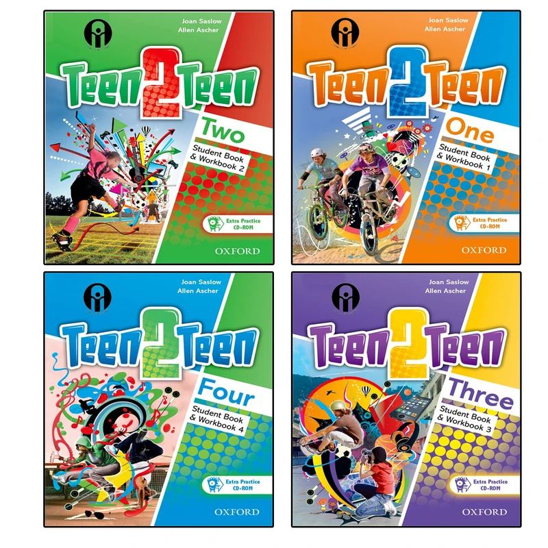 کتاب Teen 2 Teen اثر Joan Saslow and Allen Ascher انتشارات الوندپویان چهار جلدی