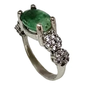 انگشتر نقره زنانه مدل جواهری JW5012