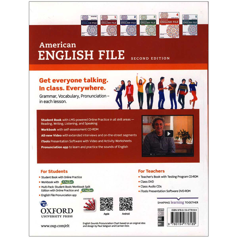 کتاب American English File 4 اثر جمعی از نویسندگان انتشارات زبان مهر کتاب American English File 4 اثر جمعی از نویسندگان انتشارات زبان مهر