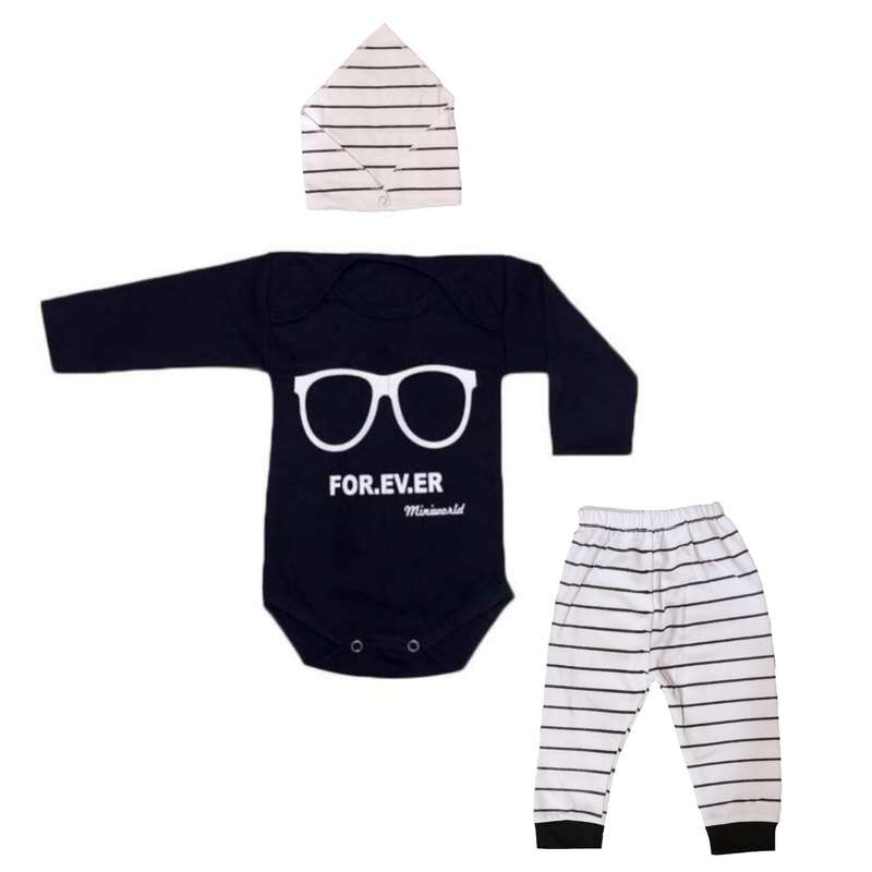 ست 3 تکه لباس نوزادی مدل B01