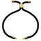 دستبند طلا 18 عیار زنانه کرابو طرح حرف ف مدل Kr1877