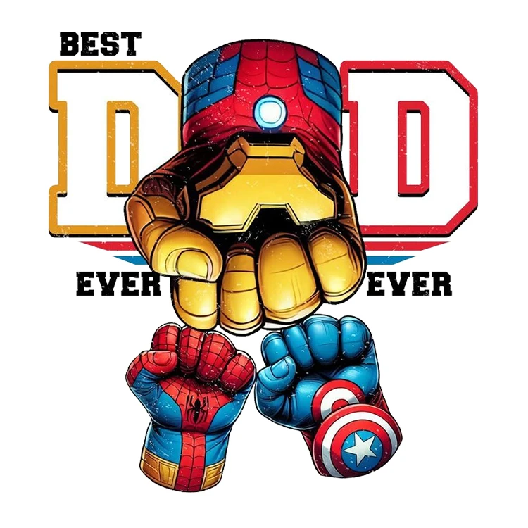 استیکر پارچه و لباس پاد آفرین مدل پدر کد S1057