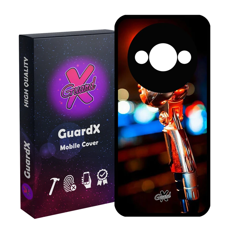 کاور گارد ایکس طرح میکروفون مدل Glass10259 مناسب برای گوشی موبایل شیائومی Redmi A3 4G/ A3X 4G/ Poco C61