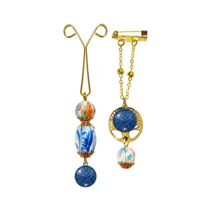 ست سنجاق سینه و گیره روسری طرح گل کد PM507