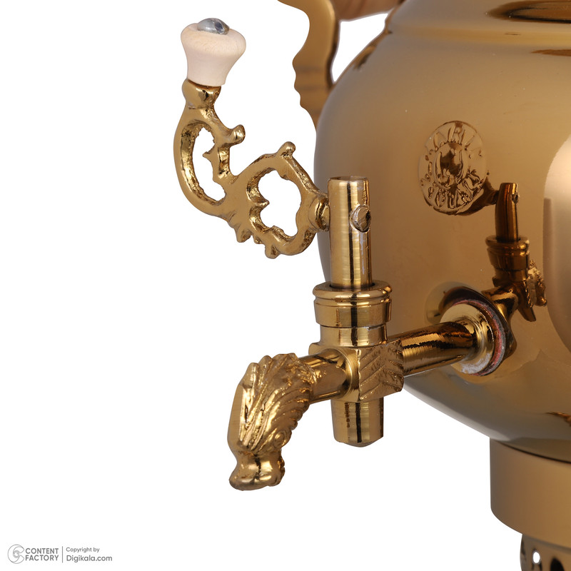 سماور ذغالی زرین مدل زرینه کد 300 ظرفیت 3 لیتر