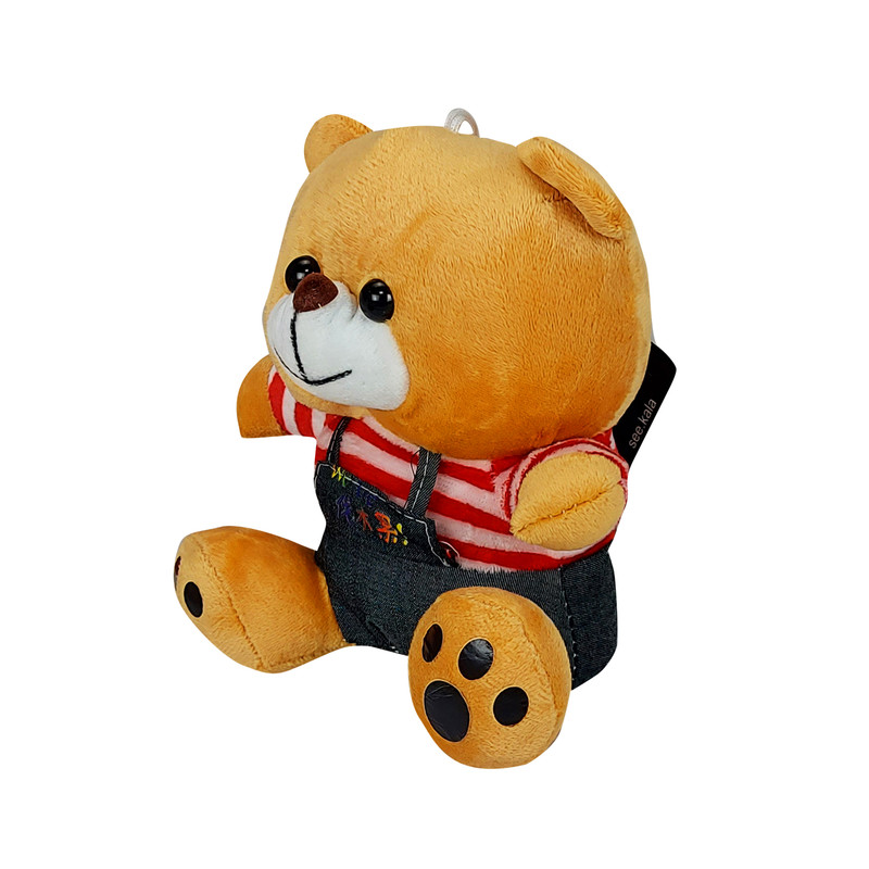 عروسک سیی طرح خرس شلوار لی کد 1673 ارتفاع 18 سانتی متر