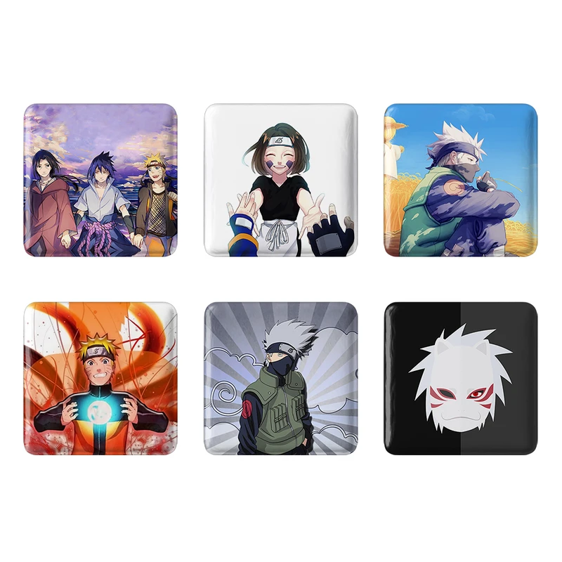 مگنت خندالو مدل انیمه ناروتو Naruto کد 437B مجموعه 6 عددی