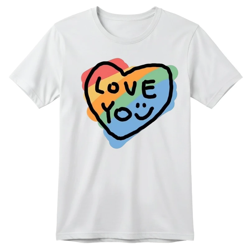 تی‌شرت آستین کوتاه بچگانه مدل قلب کد p2 