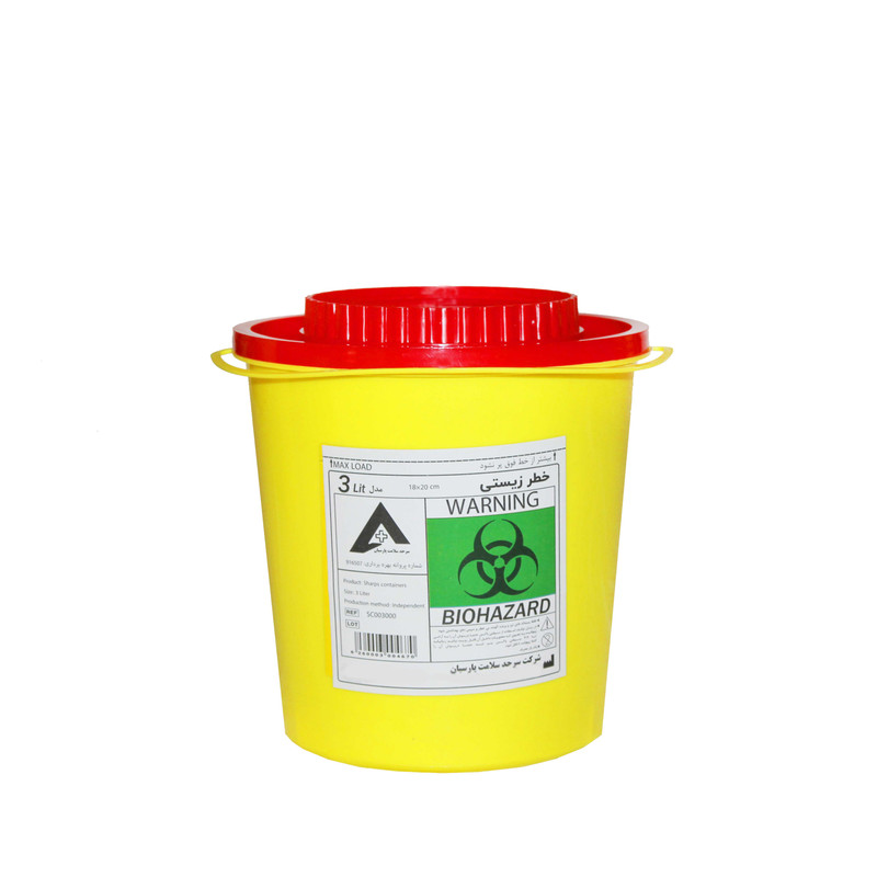 سیفتی باکس سرحد سلامت پارسیان مدل SC003000 ظرفیت 3000 میلی لیتر بسته 80 عددی