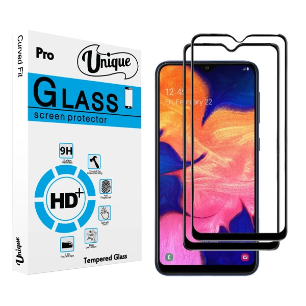 محافظ صفحه نمایش سرامیکی يونيک مدل +Clear مناسب برای گوشی موبایل سامسونگ Galaxy M10 بسته دو عددی