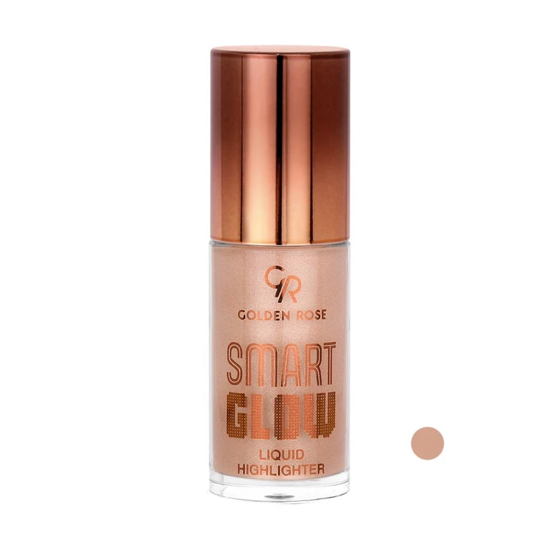 هایلایتر مایع گلدن رز مدل SMART GLOW رنگ رزگلد شماره 203