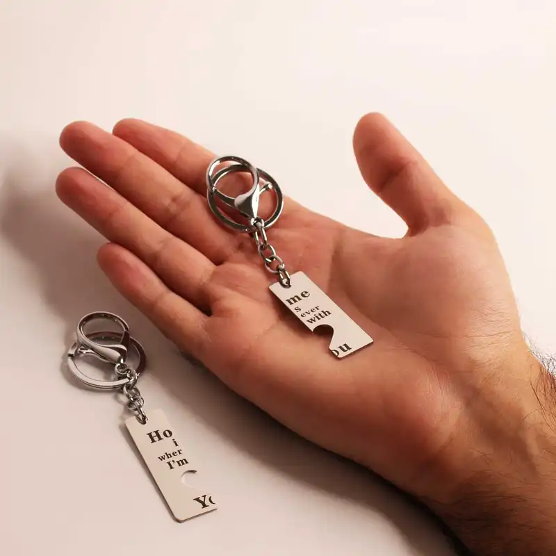 جاکلیدی گلسو مدل عروس و داماد کد 1 مجموعه 2 عددی