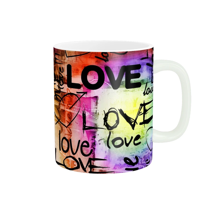 ماگ پاد آفرین طرح LOVE کد 1930