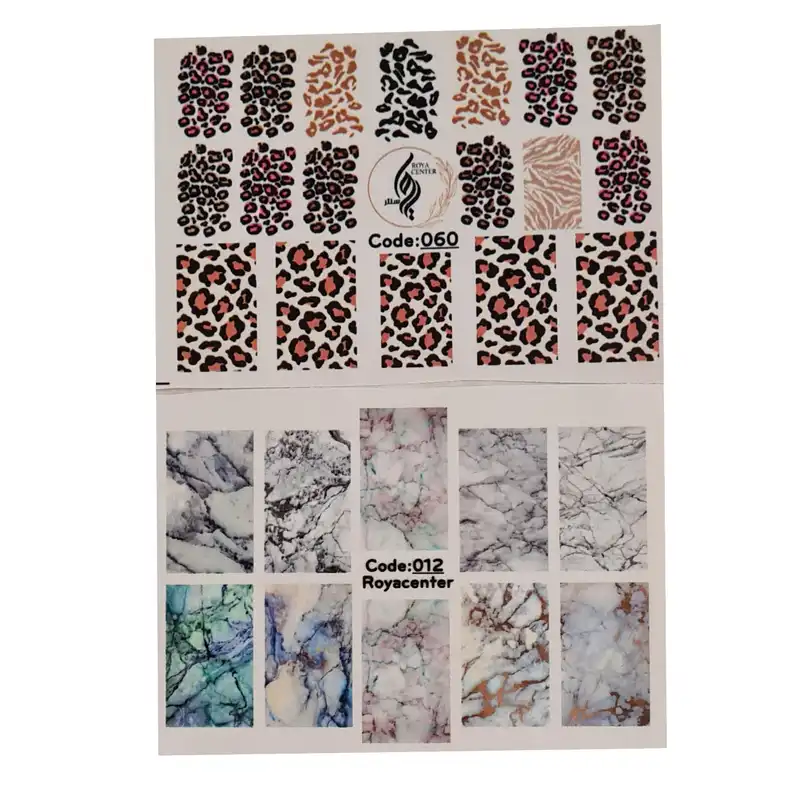 برچسب لنز ناخن رویاسنتر مدل 1260 مجموعه 2 عددی