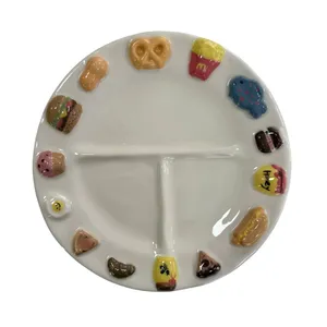 بشقاب سرامیکی طرح کالری شمار