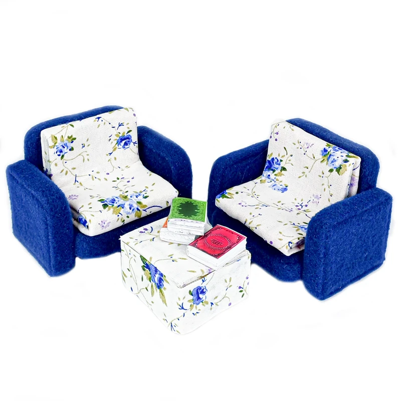 ماکت تزئینی مدل مبل و میز کد sor2 بسته 6 عددی