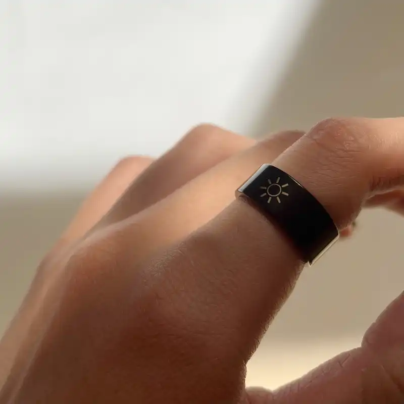 انگشتر مدل ماه و خورشید بسته 2 عددی