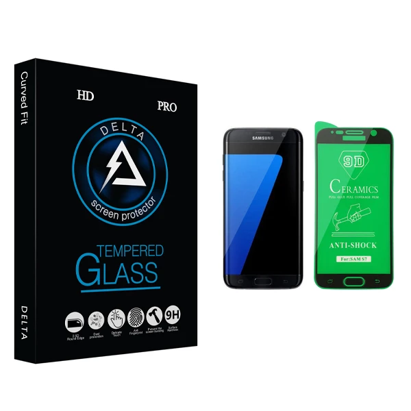 محافظ صفحه نمایش سرامیکی دلتا مدل HD مناسب برای گوشی موبایل سامسونگ Galaxy S7