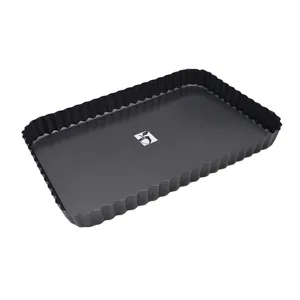 قالب تارت مدل بلوط طرح مستطیل کد YP-PAHN-31x21x3CM