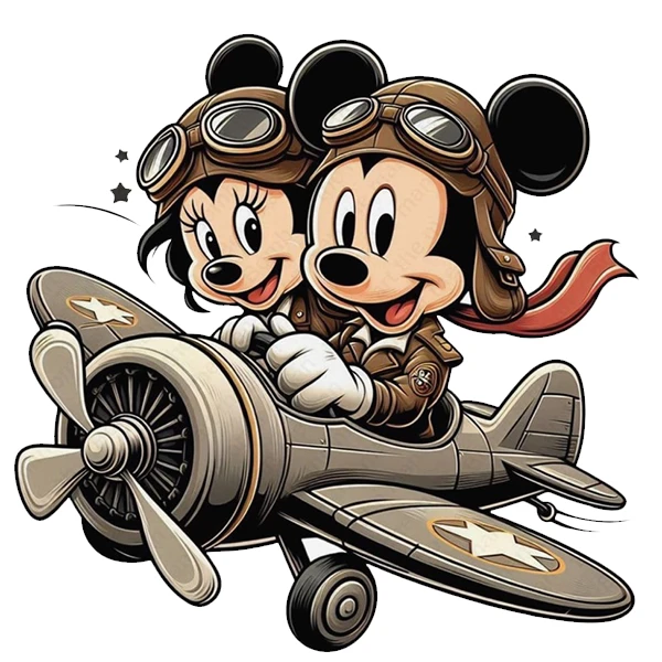 استیکر پارچه و لباس پاد آفرین طرح میکی موس کد 1627