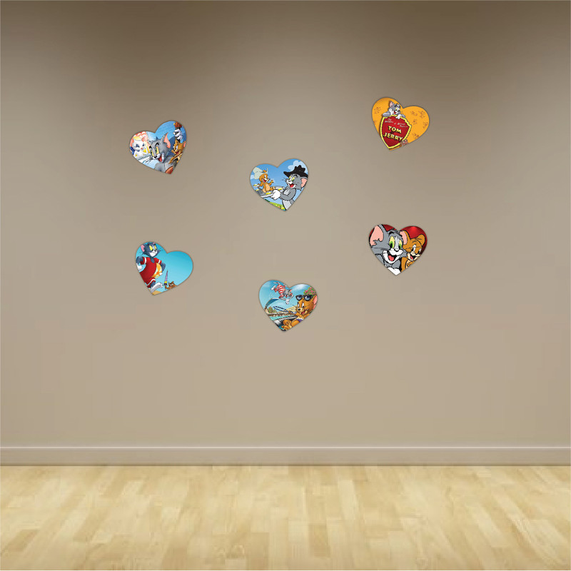 پوستر مدل کارتون تام و جری کد Tom and Jerry مجموعه 6 عددی