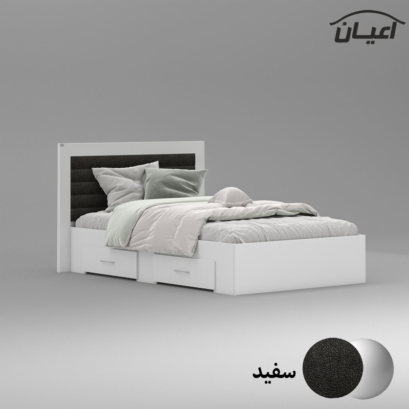 تخت خواب یک نفره اعیان مدل FH831 سایز 120x200 سانتی متر