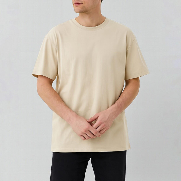 تی شرت اورسایز  آستین کوتاه مردانه هومنیتی مدل WYMTS0079