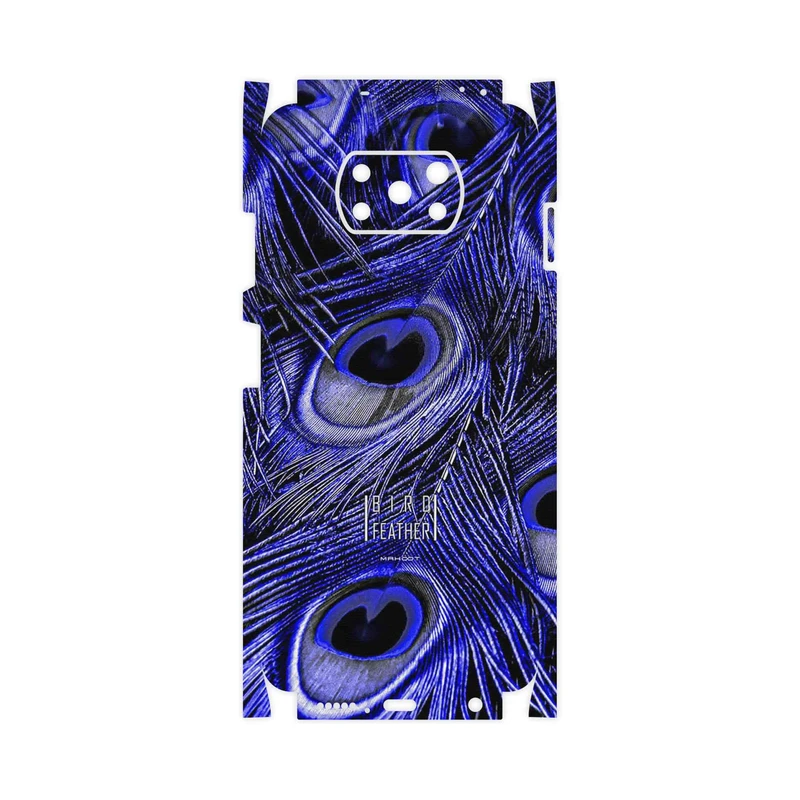 برچسب پوششی ماهوت مدل Purple Feather-FullSkin مناسب برای گوشی موبایل شیائومی Poco X3 NFC