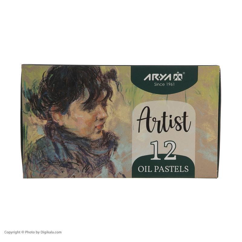 پاستل 12 رنگ آریا مدل ARTIST کد 2601