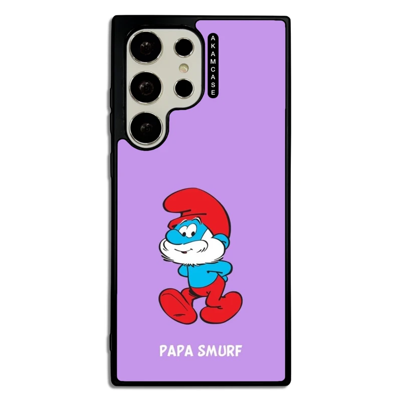 کاور آکام مدل AMC-WSGS23U-SMURFS-1 مناسب برای گوشی موبایل سامسونگ Galaxy S23 Ultra