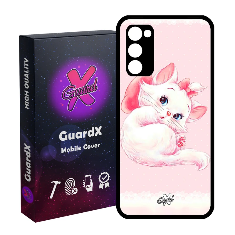 کاور گارد ایکس طرح Cat مدل Glass10219 مناسب برای گوشی موبایل سامسونگ Galaxy S20 FE