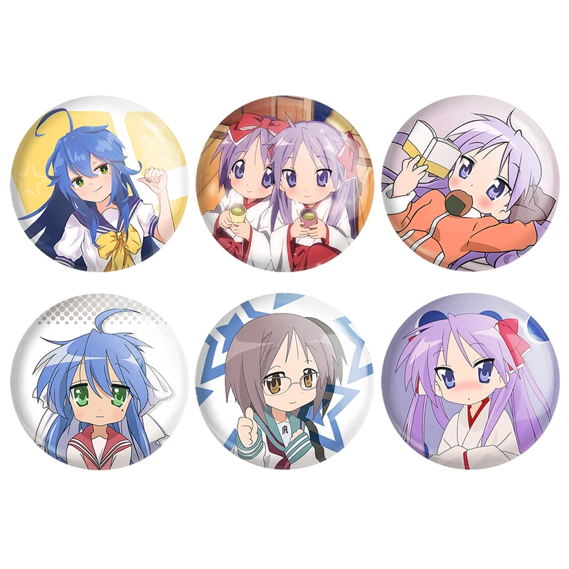 پیکسل خندالو مدل انیمه ستاره خوش شانس Lucky Star کد 1467B مجموعه 6 عددی