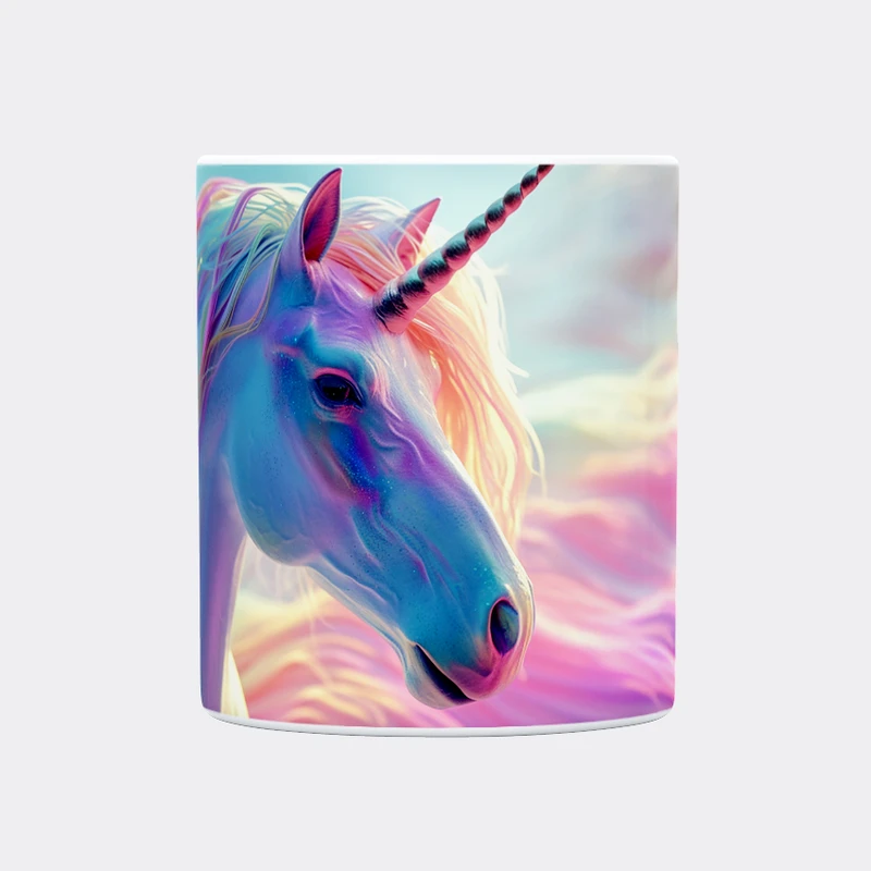 ماگ حس آمیزی طرح اسب تکشاخ مدل یونیکورن و موج دریا کد 029