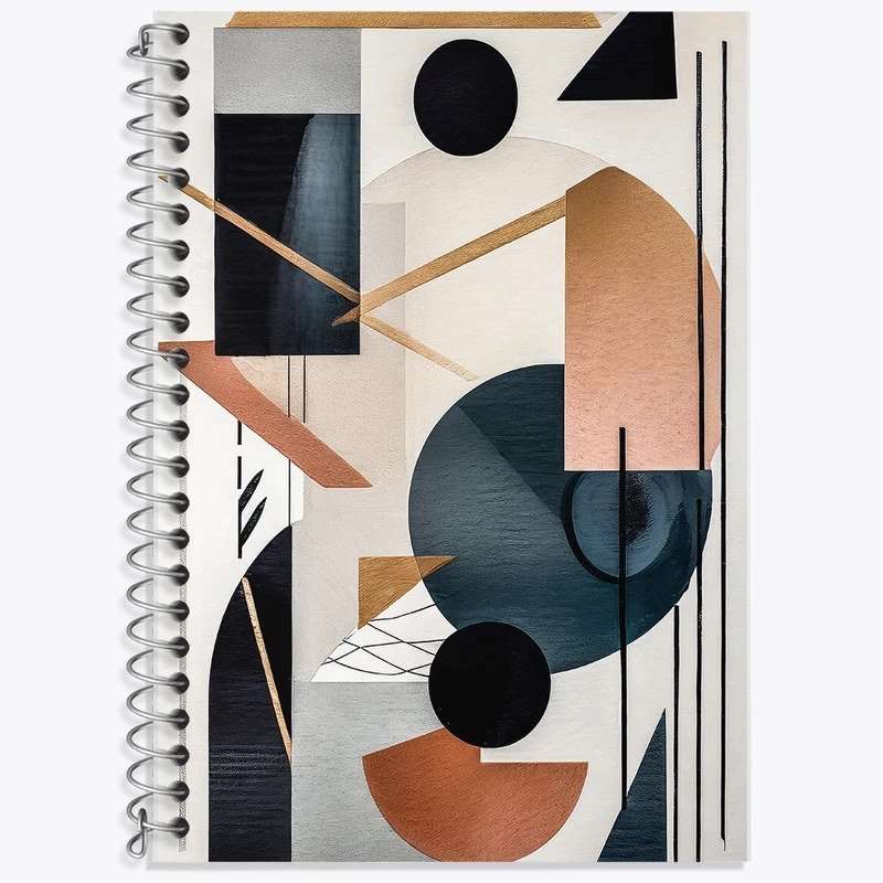 دفتر زبان 50 برگ خندالو مدل سه خط طرح دکوراتیو (decorative) کد F707