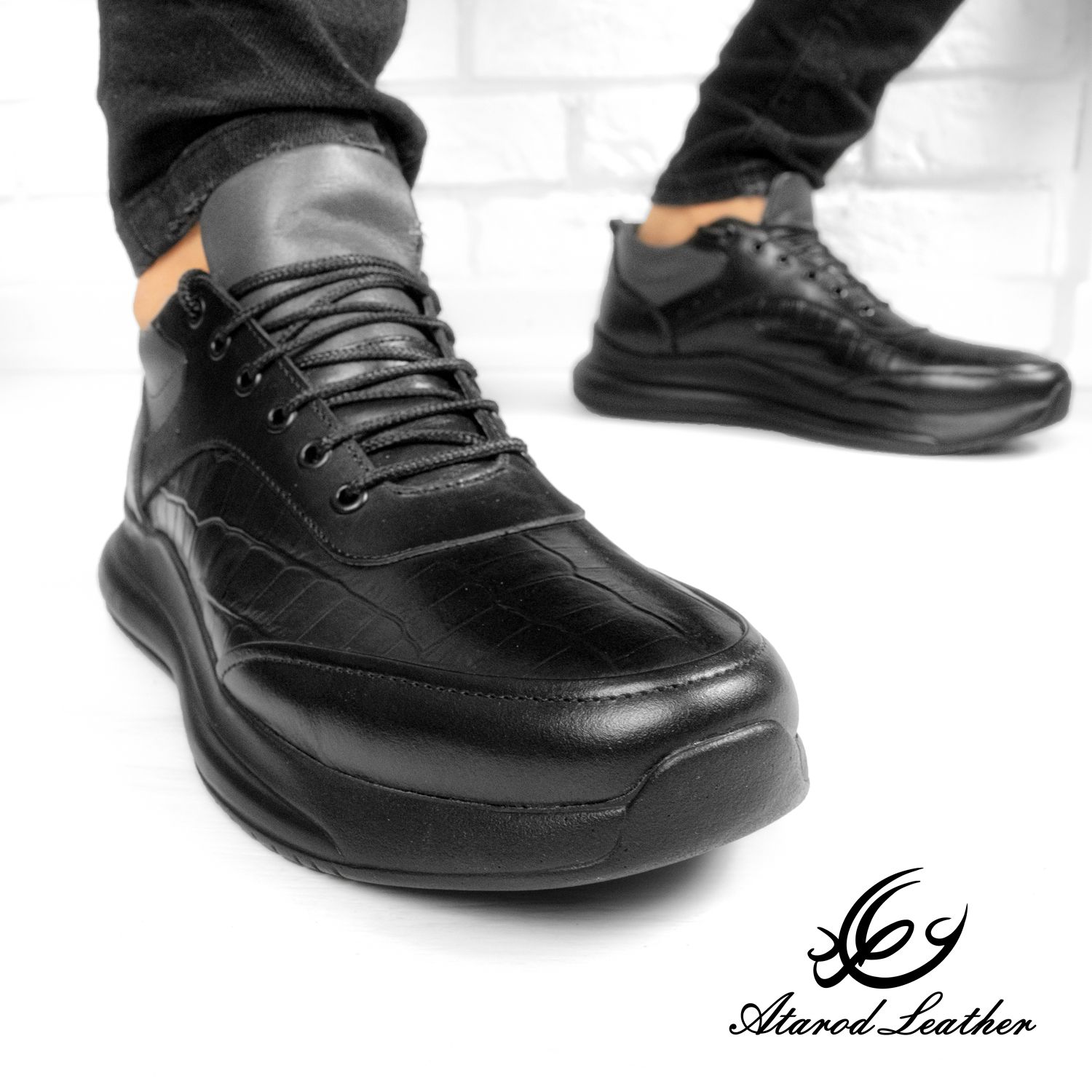 کفش روزمره مردانه چرم عطارد مدل چرم طبیعی کد SH39 -  - 17