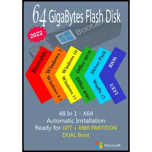 سیستم عامل Windows 7 8.1 10 11 - 48 In 1 - X64 - Office 2019-2021 - Driver Pack 2022 نشر مایکروسافت