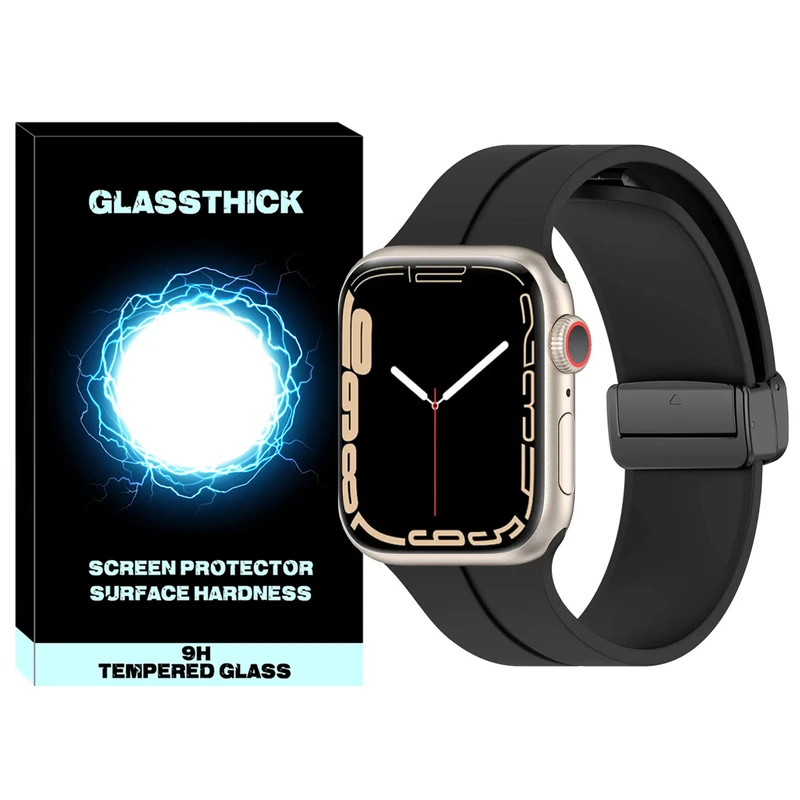 بند گلستیک مدل Magnetic-GL مناسب برای اپل واچ سری 42/44/45/49 میلی متری