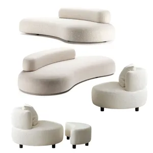 مبل راحتی ۸ نفره مدل Kandiz همراه جلو مبلی