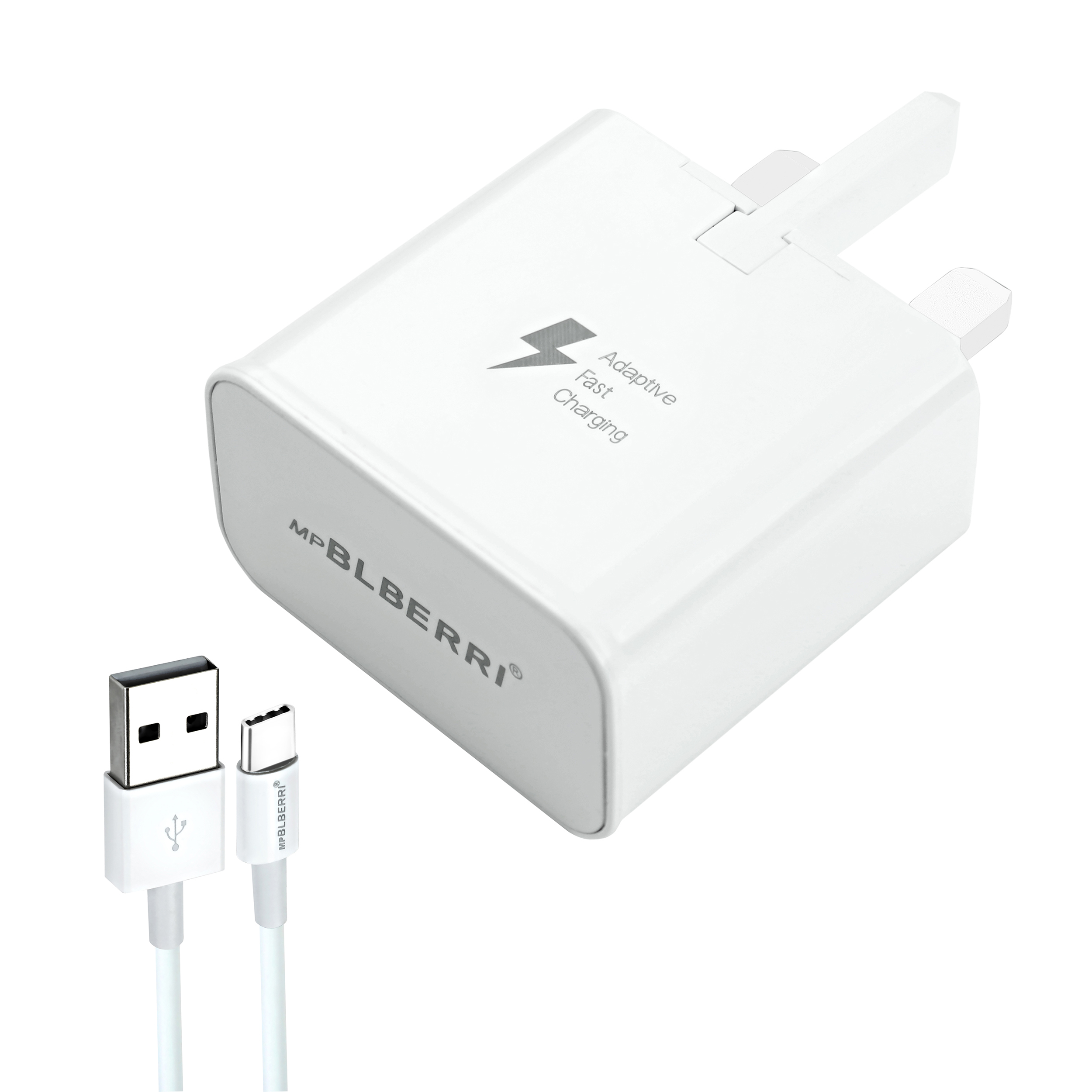 شارژر دیواری ام پی بلبری مدل BLB-039 به همراه کابل تبدیل USB-C