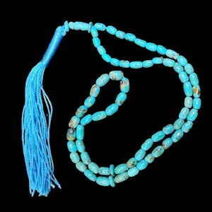 تسبیح مدل سنگ فیروزه نیشابور کد 62400